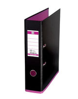 Oxford Mycolour Strong-Line Archivador Negro Plástico 8,0 Cm Din A4, 1 Unidades