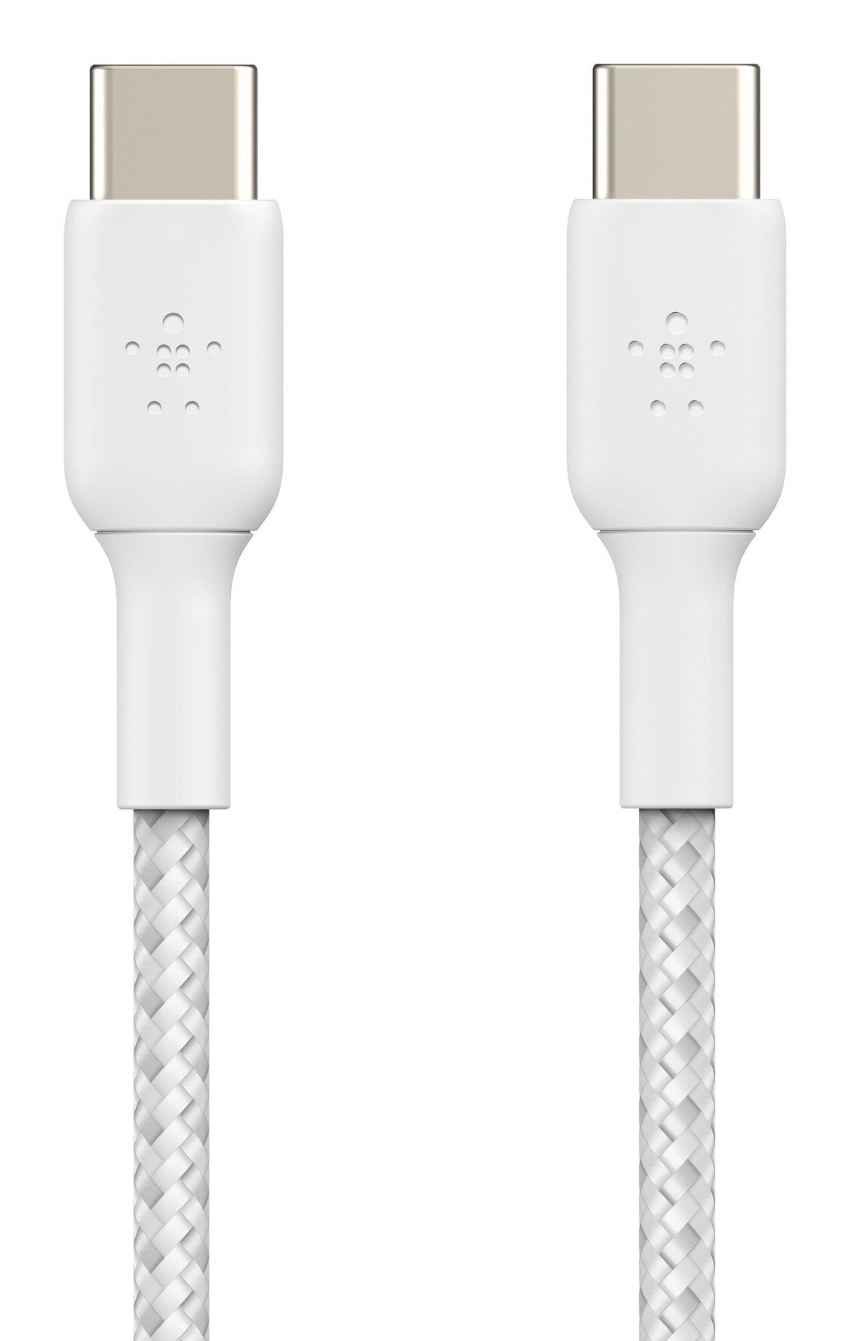 1x2 Belkin Braided Pvc Cable 1m Usb-C/Usb-C Wh.  Cab004bt1mwh2pk
