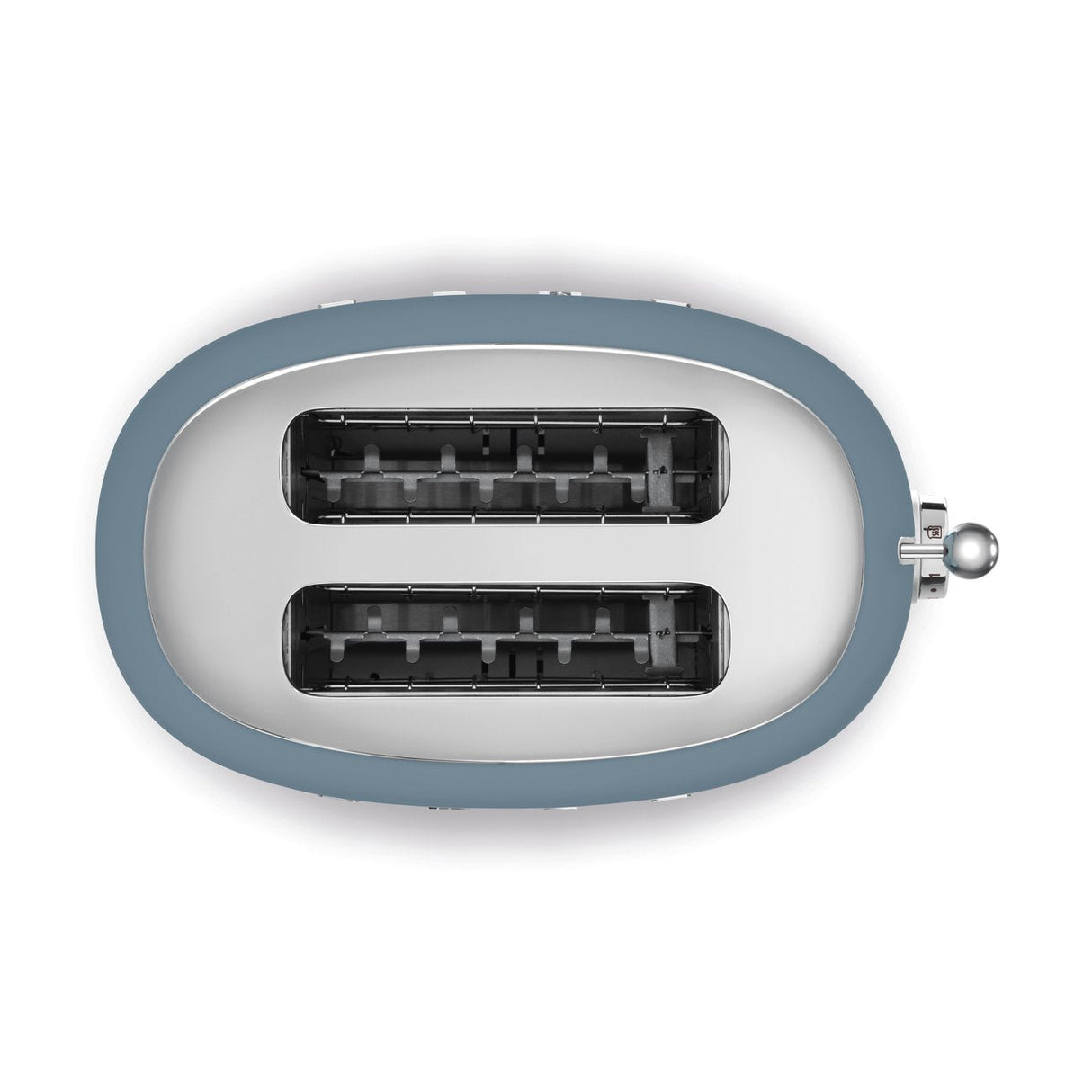 Tostadora Smeg 2x2 Estilo Años 50 Azul Tormenta Mate Tsf01sbmeu