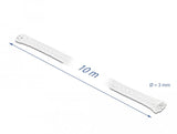 Delock Funda Trenzada 10 M X 3 Mm Blanco