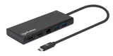 Convertidor Manhattan 152747 Usb-C 3.0 A Rj45 2x Hdmi