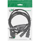 Cable En Y De Alimentación De Ca Inline Tipo F Negro 5 M