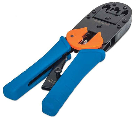 EAN 0766623211048 - Intellinet 211048 crimpadora Herramienta para prensar Negro, Azul, Naranja imagen 1