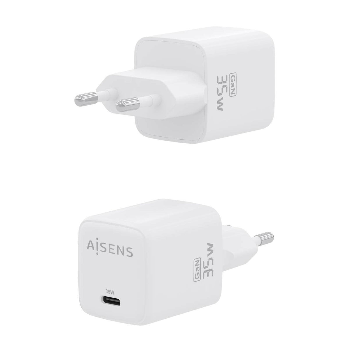 Aisens Cargador Gan 35w - 1xusb-C Pd3.0 Qc4.0 - Blanco