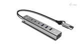 I-Tec Usb-C Usb-A Metal Hub 6 Port 3x Usb-C 3.2 Gen1 3x Usb-A 3.2 Gen1 1x Glan Power Delivery 85w