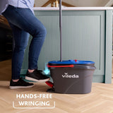 Vileda H2pro Spin Mop Set, Bodenwiper Negro/Rojo, Con Un Sistema De Dos Tancos Y Mango Telescópico 178333