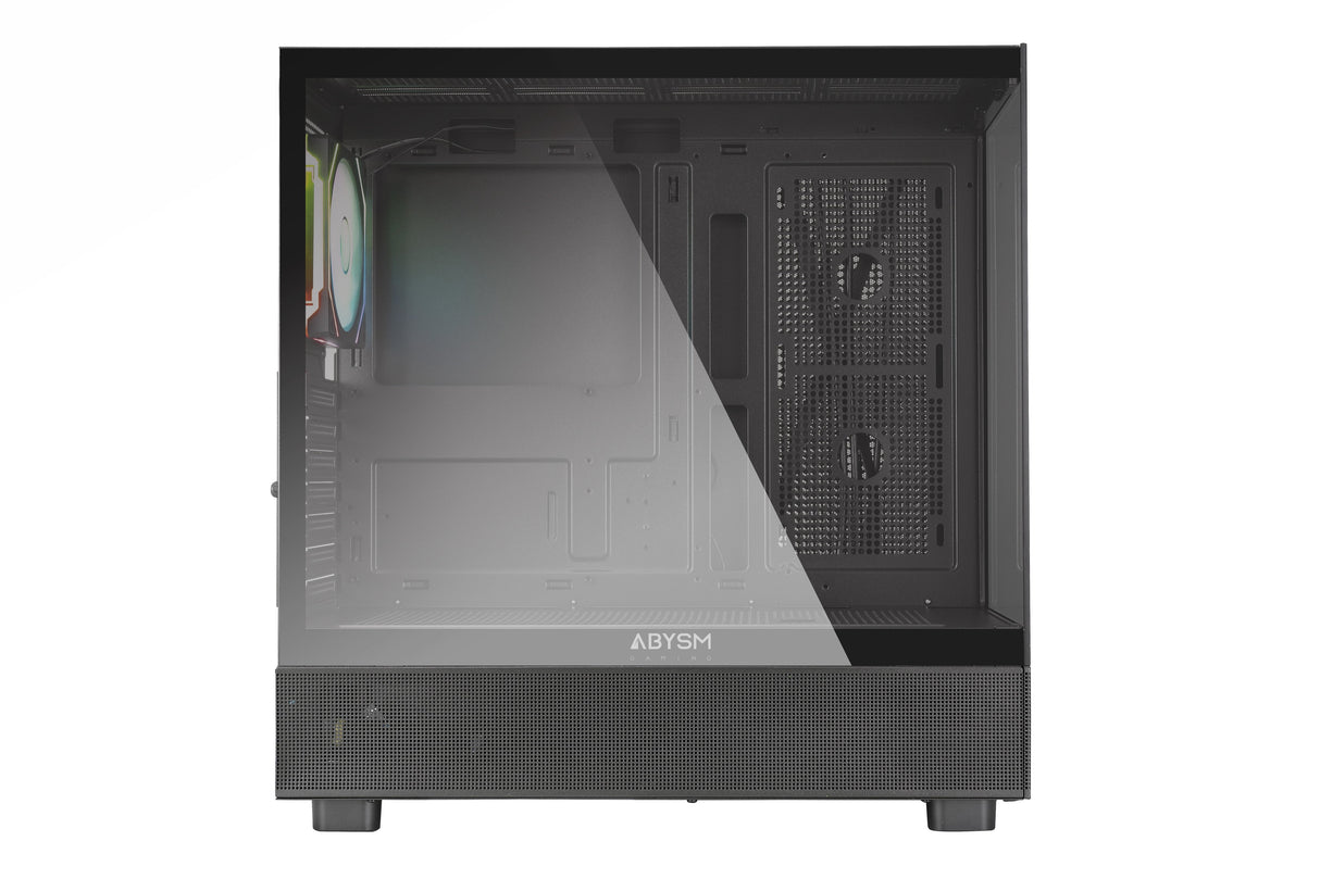 Caja Abysm Danube Sava H400 Black Atx, Itx, Micro Atx - Lateral Y Frontal Cristal Templado - 3.5" Y 2.5" - Usb-A,