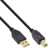 Cable Inline Usb 2.0 Tipo A Macho A B Macho Negro 10m