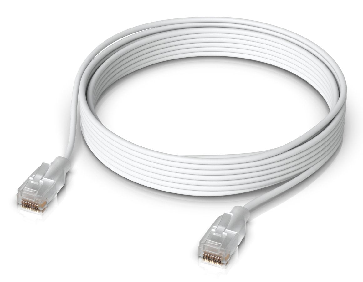 Ubiquiti Uacc-Cable-Patch-El-5m-W Cable De Red Translúcido, Blanco Cat6