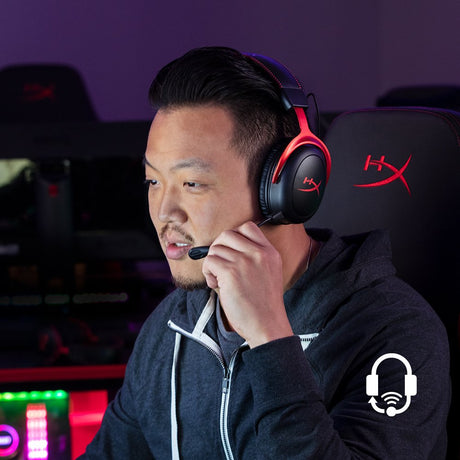 EAN 0196188047842 - HyperX Cloud II Wireless - Gaming Headset (Black-Red) (HHSC2X-BA-RD/G) Inalámbrico Diadema Juego Negro, R imagen 6