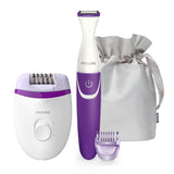 EAN 8710103905707 - Philips Satinelle Essential BRP505/00 depiladora Violeta, Blanco imagen 1