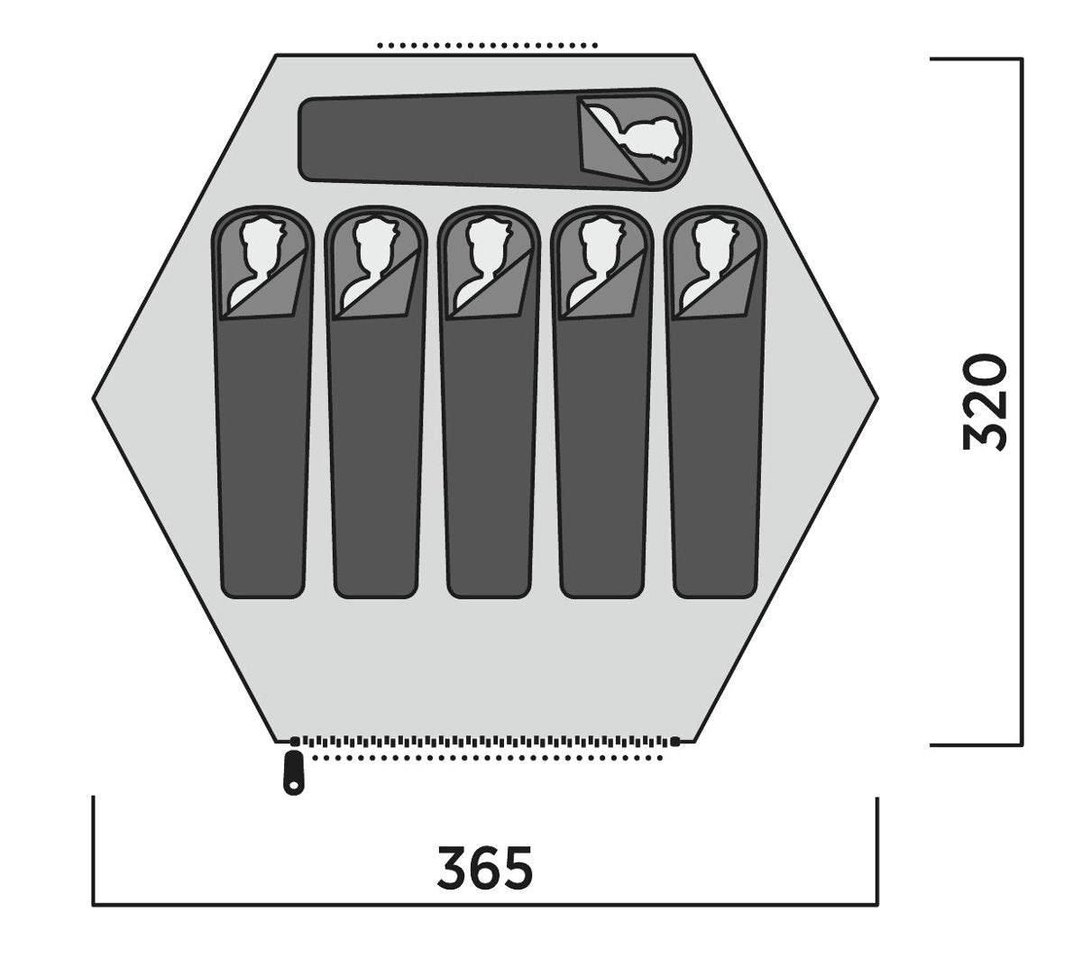 Tienda Domo Easy Camp Sandland Yurt Marrón, Para 6 Personas, Modelo 2025 120486