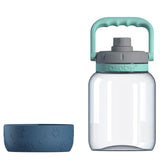 Asobu - The Barkley Dog Bowl - Tritanflasche 1 Liter Con Hundenapf Aal