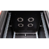 Roline 19-Zoll Netzwerkschrank Basic 32 He, 600x800 Bxt Glastr Schwarz