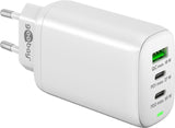 Goobay 61759 Cargador De Dispositivo Móvil Cámara Digital, Auriculares, Teléfono Móvil, Reloj Inteligente, Tableta Blanco Corriente Alterna Carga Rápida Interior