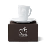 Fiftyeight Espresso Mug Con Henkel 80ml - Vergnügt Blanco
