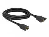 Delock Displayport 1.2 Cable Hembra A Hembra Para Instalación 4k 60 Hz 3 M