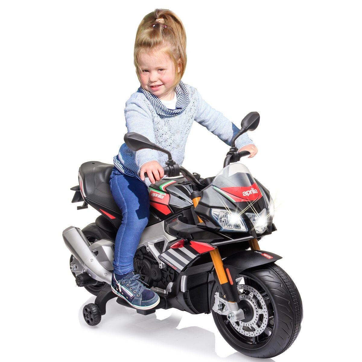 Jamara Ride-On Motorrad Aprilia Tuono 1100 Rr 12v Italien