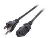 Efb Netzleitung Usa Nema 5-15p - C13 180, Schwarz, 1,8m, 3sjt Awg14 X 3c