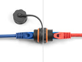 Delock 88145 Conector De Cable Rj45 Hembra A Rj45 Hembra Cat.6a Con Rosca M20 Y Tapa Protectora Ip68 Resistente Al Polvo Y Al Agua