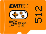 Emtec Msd 512gb Uhs I U3 V30 A2 Gaming Naranja