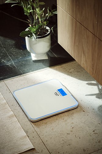 Báscula Adler Ad 8183  Plaza  Personal Electrónica Azul Blanco