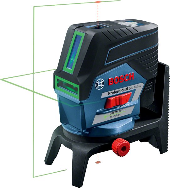 Láser Combinado Bosch Professional  Gcl 2-50 Cg Professional + Rm2, Láser De Líneas Cruzadas Azul/Negro, L-Boxx, Con Soporte 0601066h00