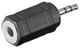 Goobay 11897 Cambiador De Género Para Cable 2.5 Mm 3.5 Mm Negro
