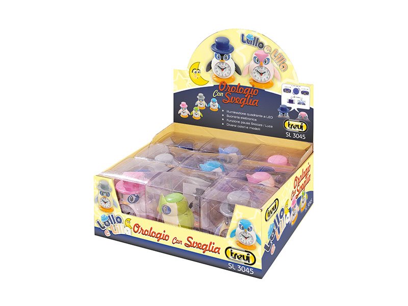 Reloj Despertador Trevi Sl 3045 Lillo&Lalla Quarz Mix Color Niños Set 12 Uds
