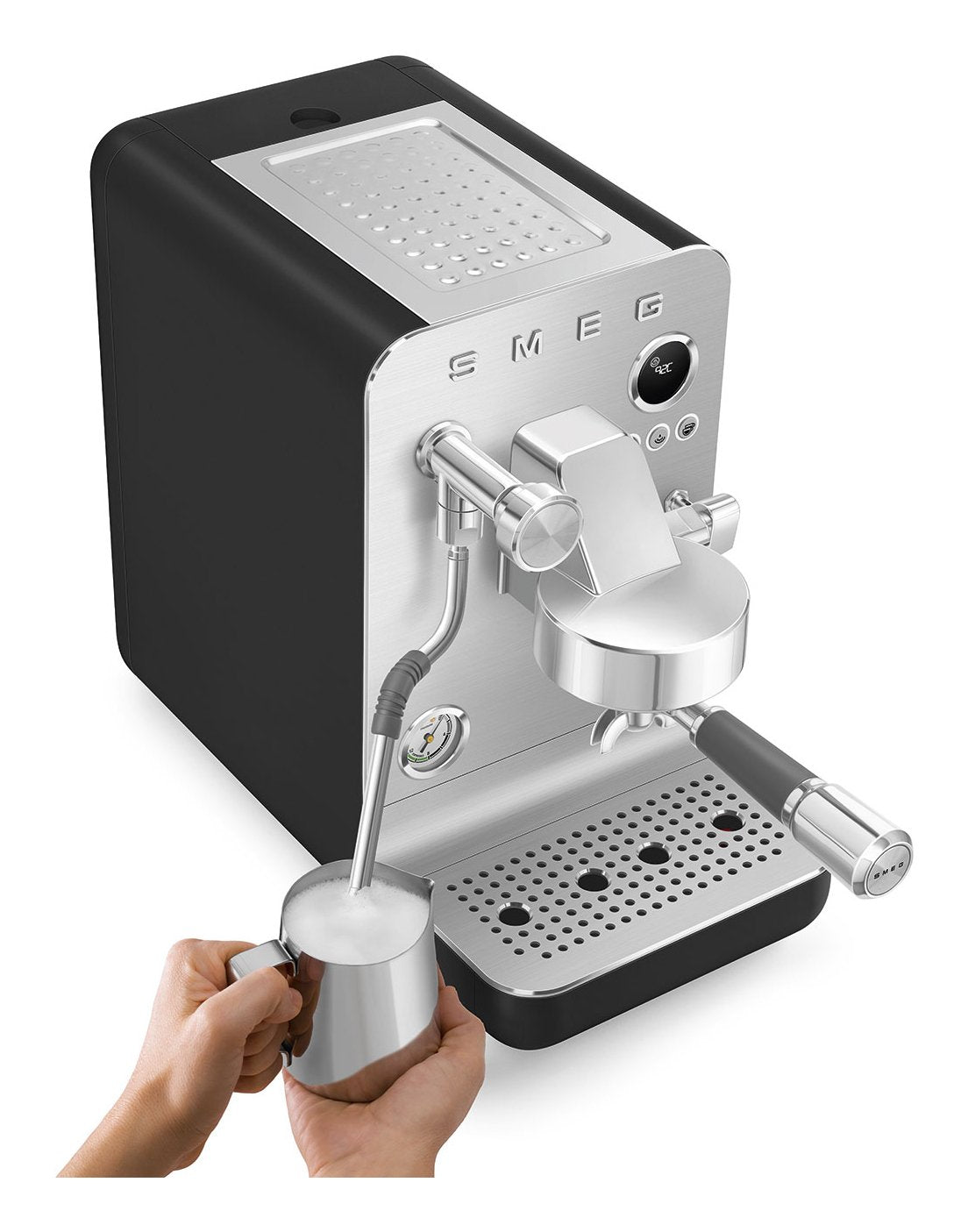 Smeg Espresso Coffee Machine Collection Black Emc02blmeu