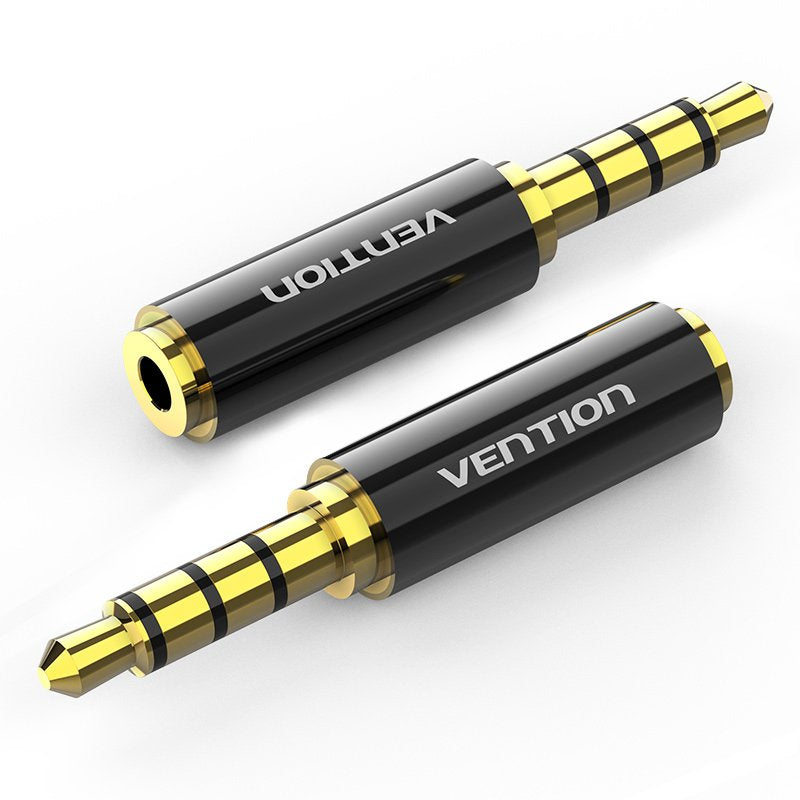 Adaptador Jack Vention Bfbb0 Jack 3.5 Macho Jack 2.5 Hembra Negro