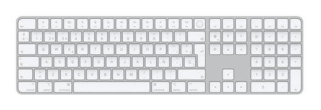 EAN 0194252544112 - Apple Magic teclado Universal USB + Bluetooth Español Aluminio, Blanco imagen 6