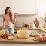 Tostador Cecotec Toast&Taste 800 Vintage Light 850w Amarillo Claro