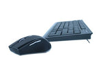 Mediarange Funk-Teclado Und Raton Set Qwert Uk Negro Gra
