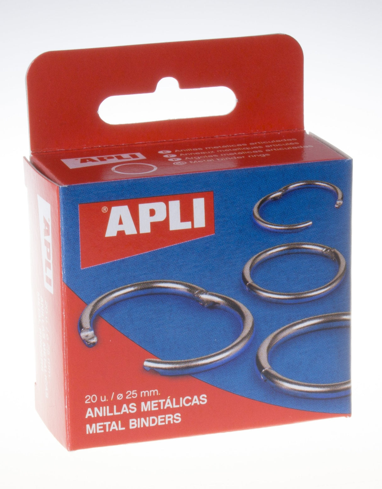 Apli Pack De 20 Anillas Metalicas Articuladas Ø25 Mm