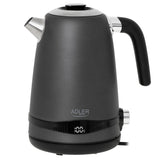EAN 5905575902948 - Adler AD 1295G tetera eléctrica 1,7 L 2200 W Negro, Acero inoxidable, Gris imagen 1