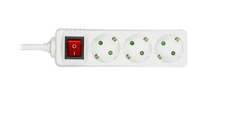 EAN 7340004689065 - Deltaco GT-116D base múltiple 5 m 3 salidas AC Interior Blanco imagen 1