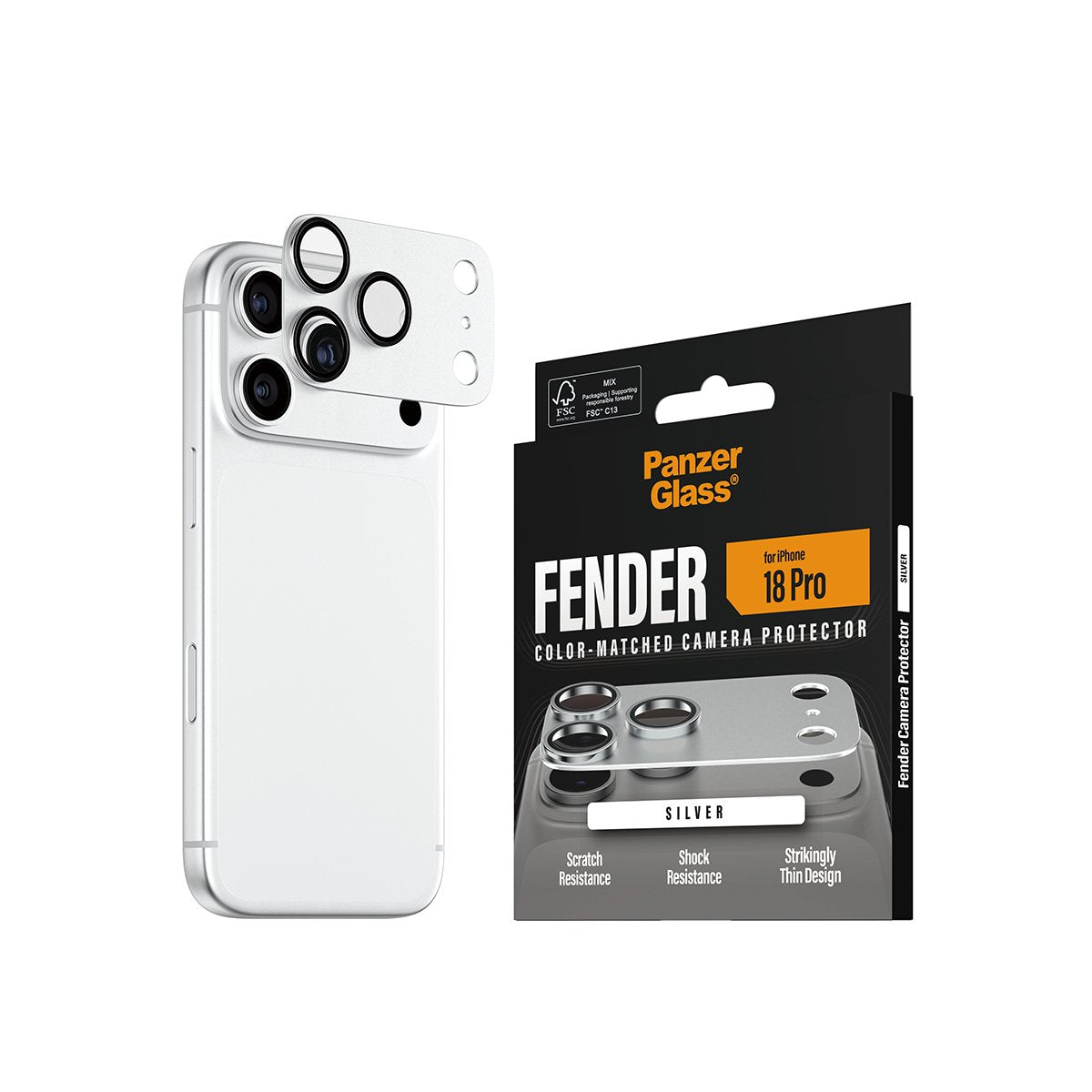 Panzerglass Fender Ip 18 Pro Silber Kameraschutz
