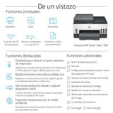 Multifunción Recargable Hp Smart Tank 7305 Wifi Dúplex Blanca