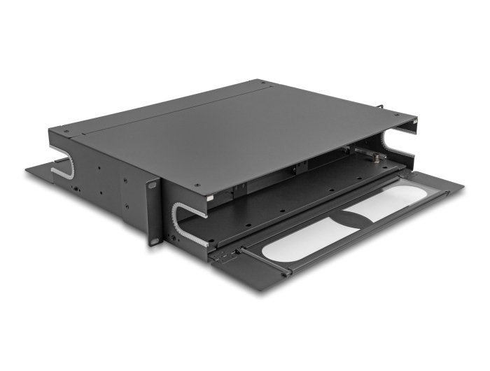 Delock 66752 Panel De Conexiones De 19" De Fibra Óptica Con Ventana De Visualización Sin Equipar 2u Gris Oscuro