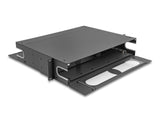 Delock 66752 Panel De Conexiones De 19" De Fibra Óptica Con Ventana De Visualización Sin Equipar 2u Gris Oscuro