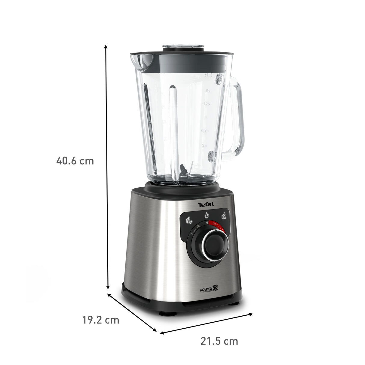 Tefal Perfectmix+ Bl871d 1,5 L Batidora De Vaso 1200 W Acero Inoxidable, Gris