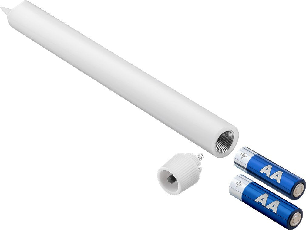 Juego De 5 Velas De Varilla De Cera Real Led Blancas, Incl.