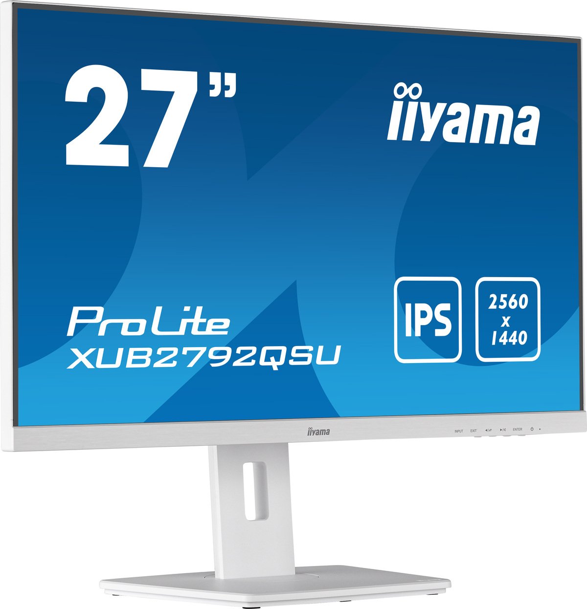 68.5cm 27'' (2560x1440) Iiyama Xub2792qsu-W5 27w Lcd Business Wqhd 5ms Hdmi Dp 2x Usb Ips Speaker Qhd White