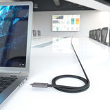 Cable Usb3.1 Aisens Gen2 10gbps Aoc 4k 3a 60w E-Mark Usb-C M/M 10m