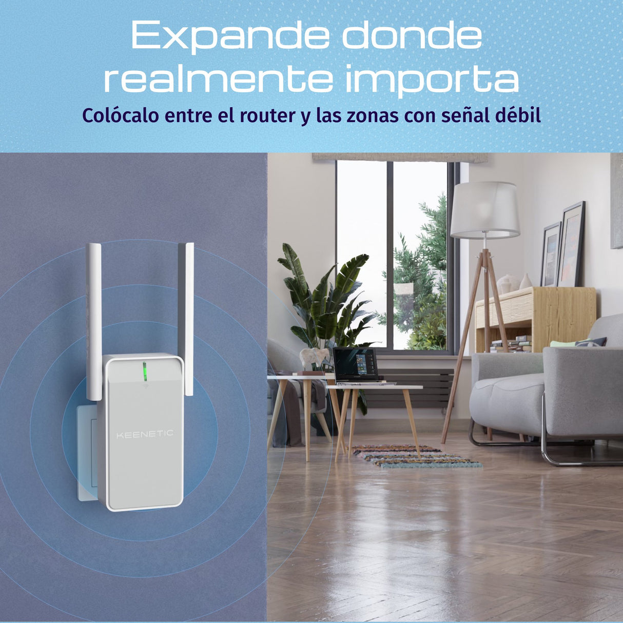 EAN 4897082922063 - Keenetic Buddy 4 (KN-3211) Repetidor de red Blanco, Gris 100 Mbit/s imagen 2