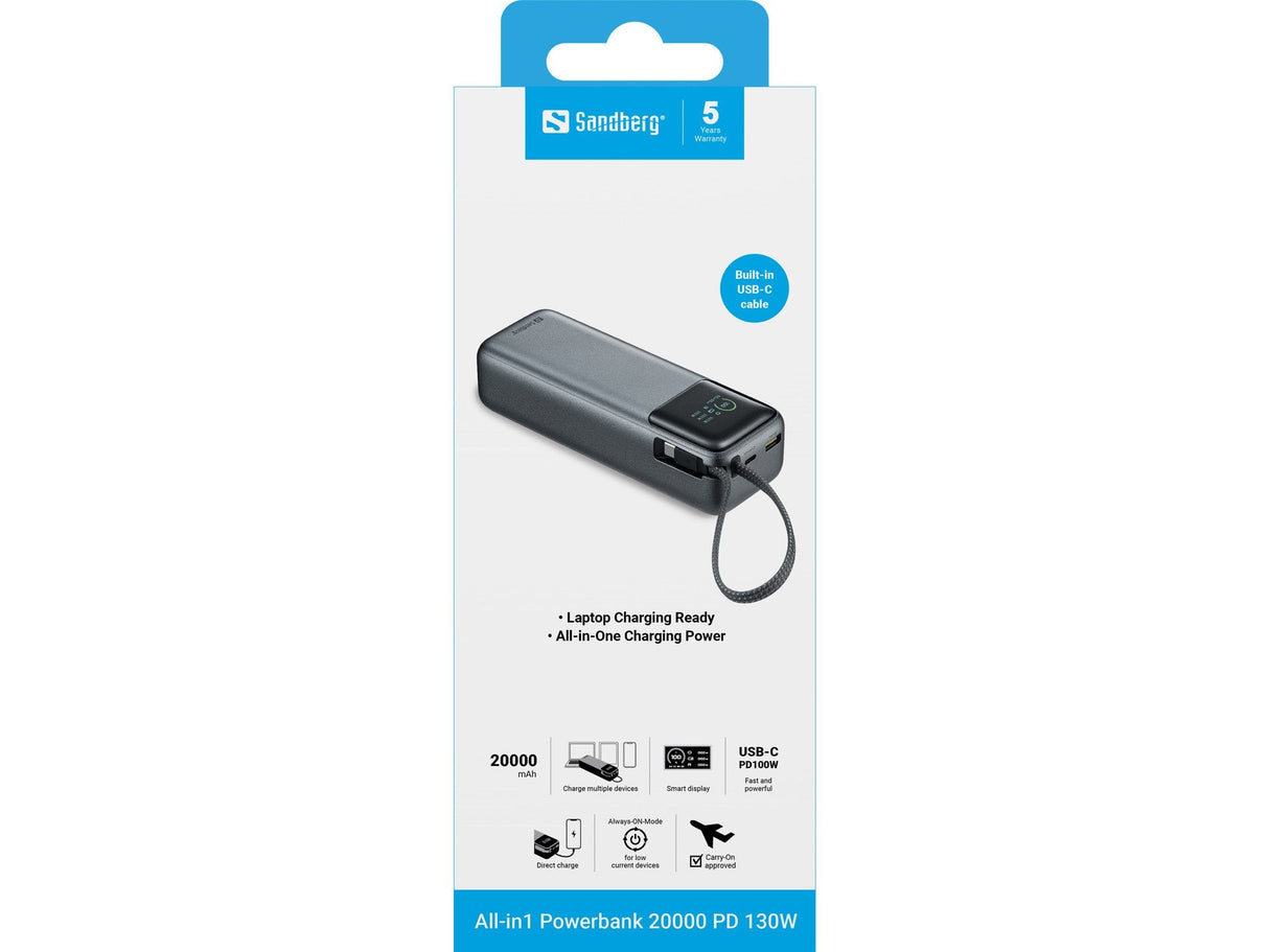 All-In1 Powerbank 20000 Pd  130w