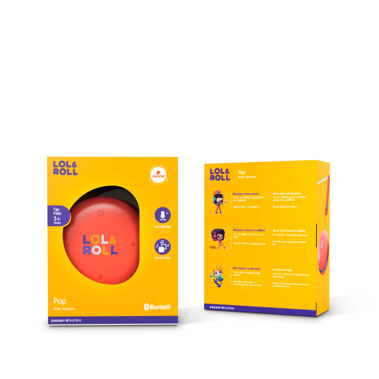 Altavoz  Energy Sistem  Lol&Roll Pop Kids Orange