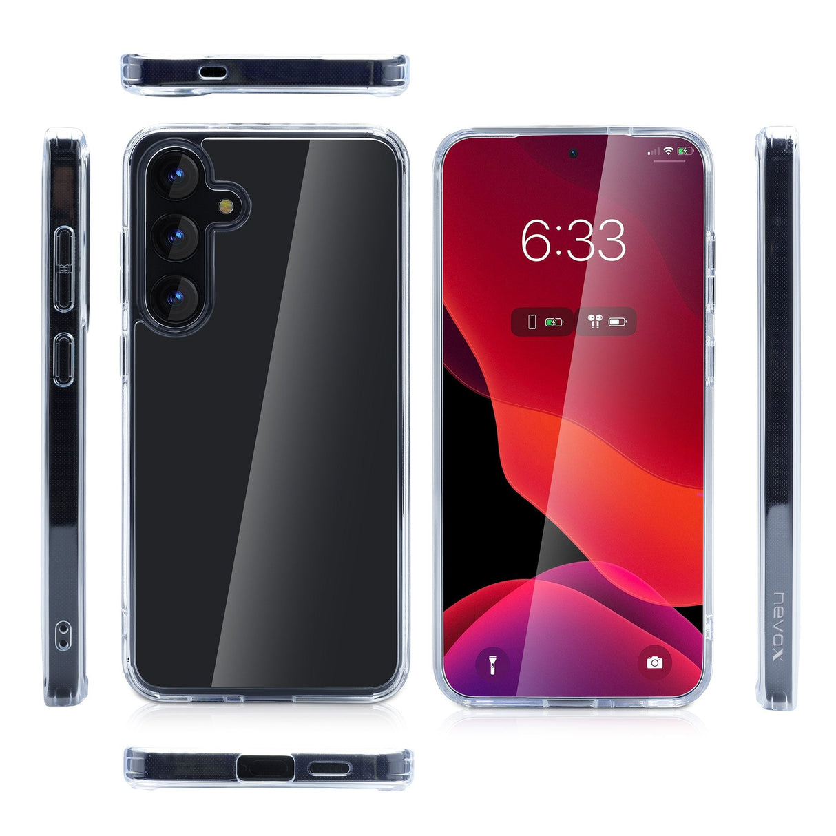 Nevox Styleshell Shockflex (Transparente, Samsung Galaxy S25 Plus) 2463