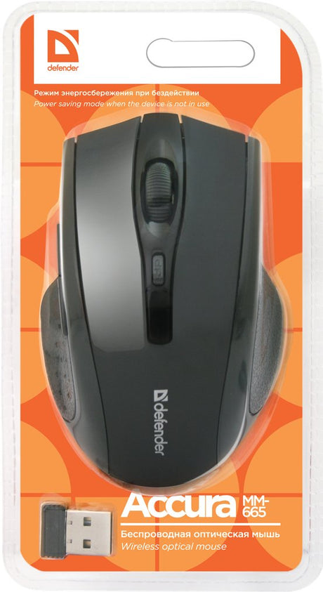 EAN 4714033526654 - Defender Accura MM-665 ratón Oficina mano derecha RF inalámbrico Óptico 1600 DPI imagen 5